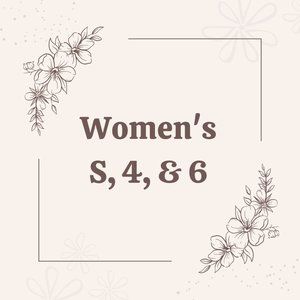 Women's S, 4, & 6